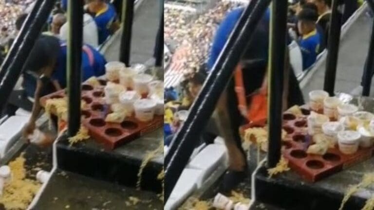 Vendedor tiró todas las sopas Maruchan y bien resignado se hizo viral