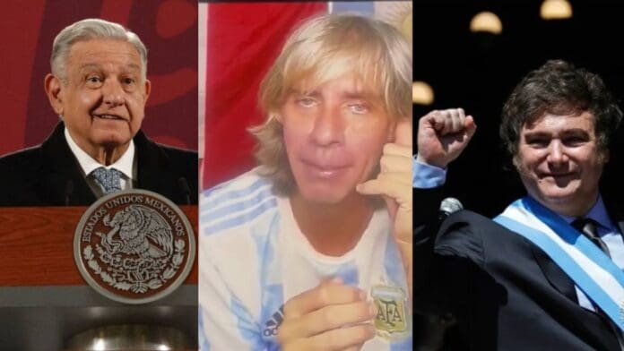 VIDEO Influencer argentino, desesperado le dice a Milei que le pida perdón y consejos a AMLO
