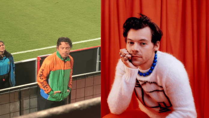 Video: Descubren a un hombre parecido a Harry Styles en un estadio de fútbol