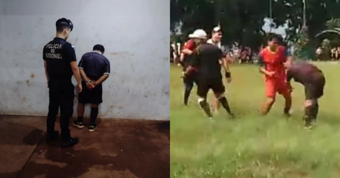 Árbitro apuñala a un jugador en pleno partido