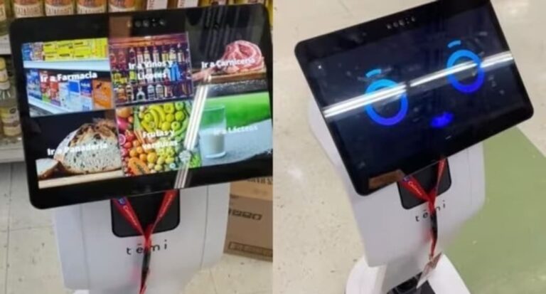 Un robot empleado de un supermercado en México se hace viral