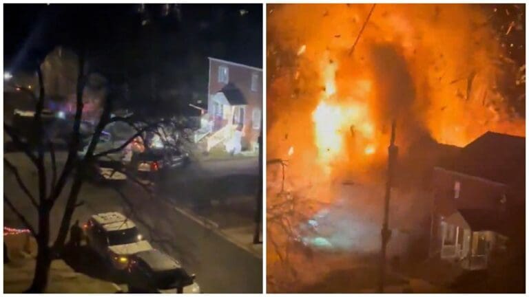 Casa explota durante intento de cateo de la policía en Virginia, Estados Unidos