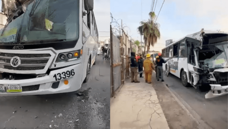 Choque de camiones deja 15 heridos en Guadalupe, Nuevo León