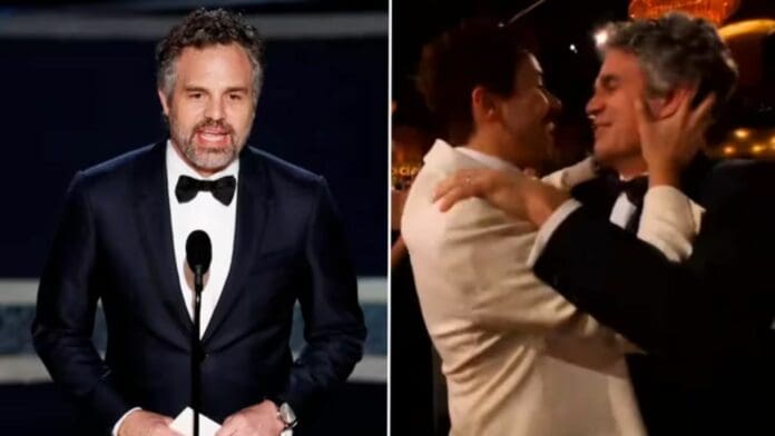 Mark Ruffalo habló del beso con Ramy Youssef en los Globos de Oro 2024