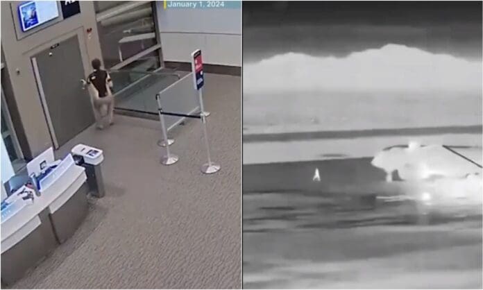 Hombre muere tras ser succionado por la turbina de un avión