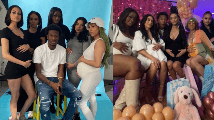 Hombre embarazó a cinco mujeres al mismo tiempo y celebró un solo baby shower con todas