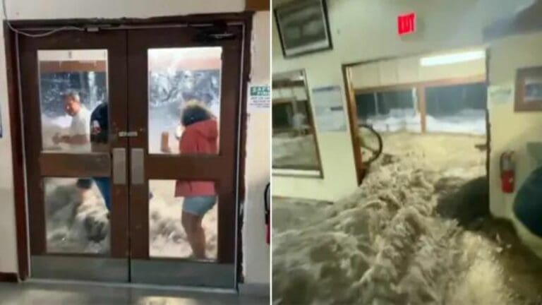 VIDEO: Fuertes olas destrozan base militar estadounidense en las Islas Marshall