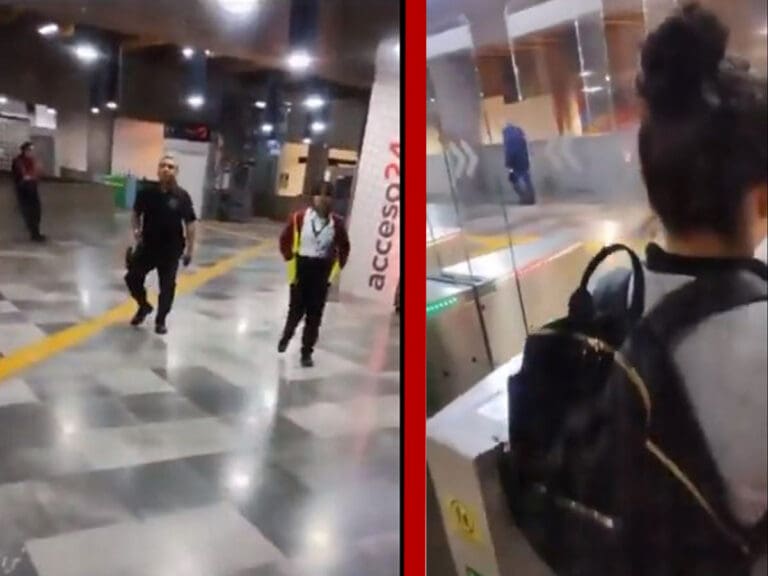 VIDEO: Por 'borracha', oficial le niega acceso a mujer a Tren Ligero en Guadalajara