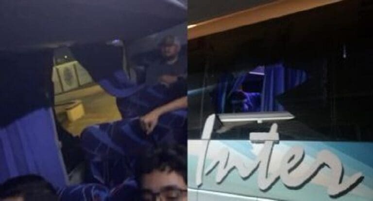 Atacan a pedradas camiones en la autopista Monterrey-Reynosa