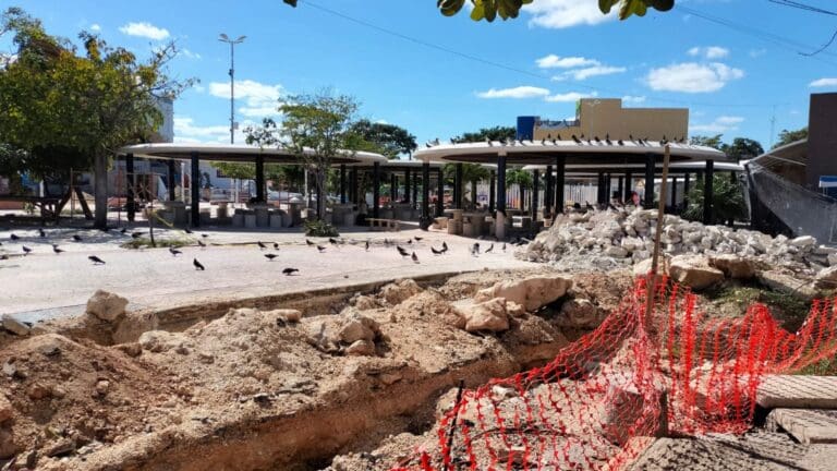 Promete Ana Paty Peralta reabrir área de comida de Las Palapas en una semana; obras van muy atrasadas