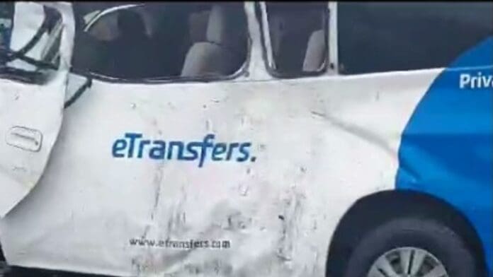 Fuerte accidente ocurrió este domingo 18 de febrero sobre la carretera federal 307 a la altura del hotel Palladium.