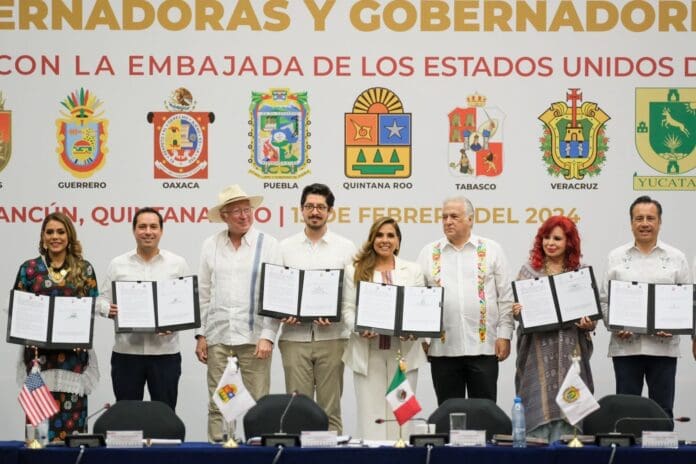 En Quintana Roo, Embajada y empresarios de Estados Unidos reafirman su apuesta por la inversión y crecimiento en el sur sureste: Mara Lezama