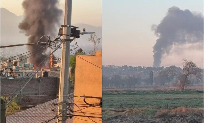 Mueren perros por explosión de taller de pirotecnia clandestino en Tultepec, Edomex