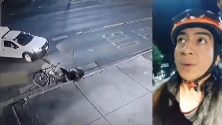 Ciclista “finge” que fue atropellado en la CDMX y desata polémica
