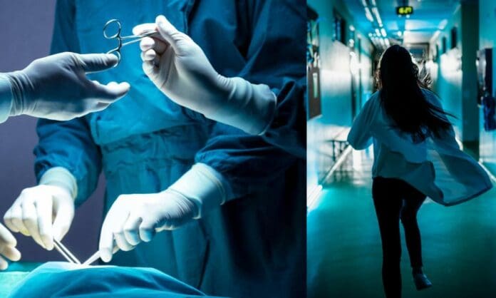 Mujer sale corriendo de hospital en Turquía para no pagar su operación estética