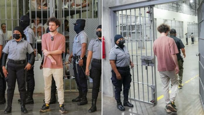 Luisito Comunica visita megacárcel de El Salvador; lo acusan de presunta propaganda para Bukele