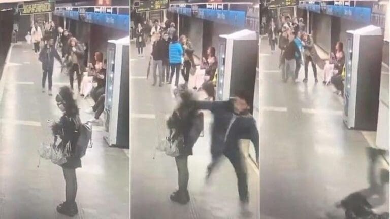 Un hombre agrede violentamente a varias mujeres en el metro