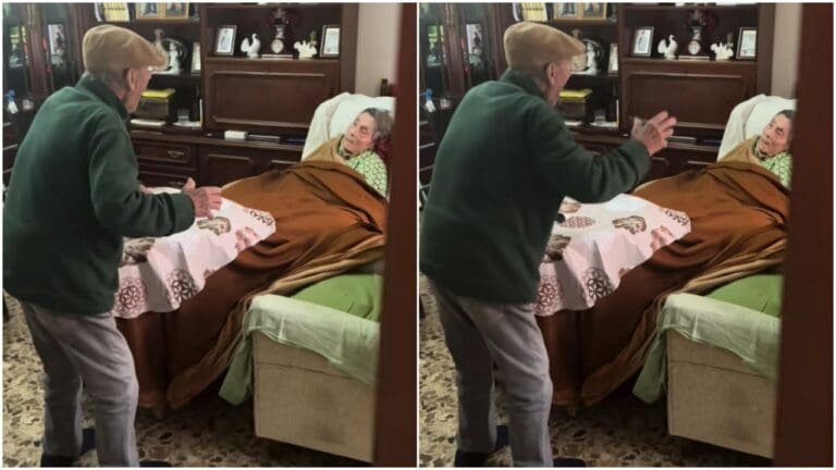 Abuelito alegra con un baile a su esposa que sufre Alzheimer