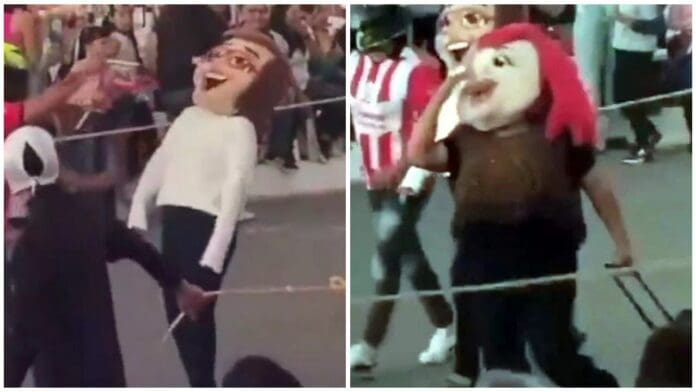 En carnaval de Campeche hacen parodia de algunas autoridades y detienen a los participantes