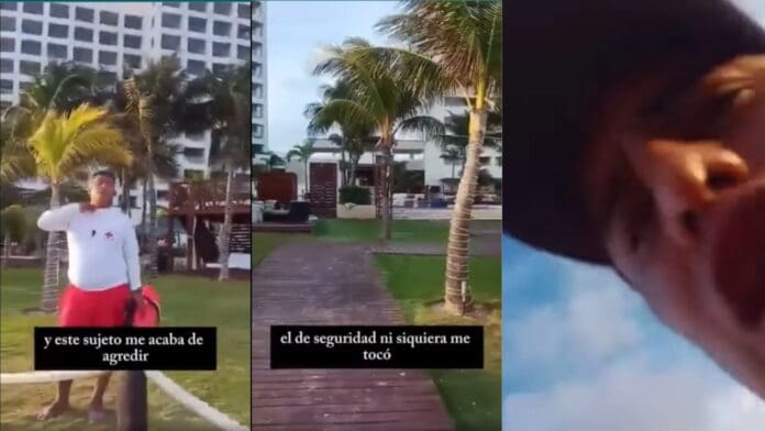 Guardavidas del hotel Hyatt Ziva de Cancún agrede a una persona por caminar en la playa
