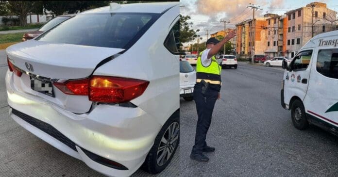 Otra mañana con accidentes y caos vial en Cancún. Además se reportaron fallas en semáforos de algunas avenidas y algunas obras.
