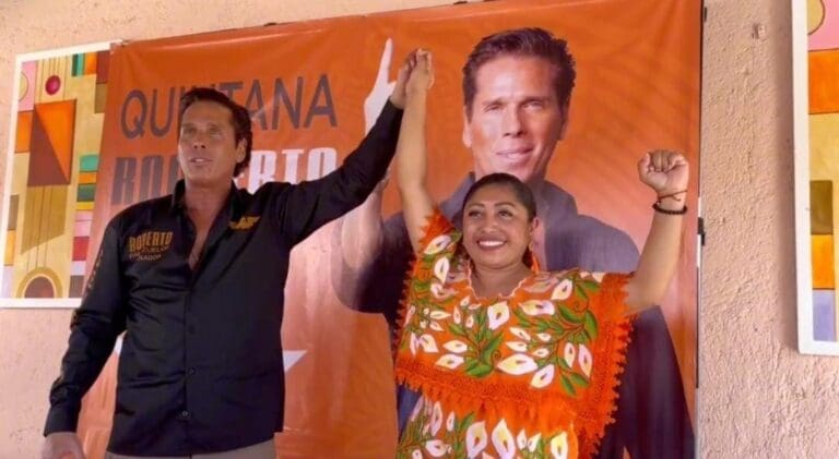 Roberto Palazuelos y su compañera de fórmula al Senado criticaron a la candidata de Morena y al exgobernador Carlos Joaquín.