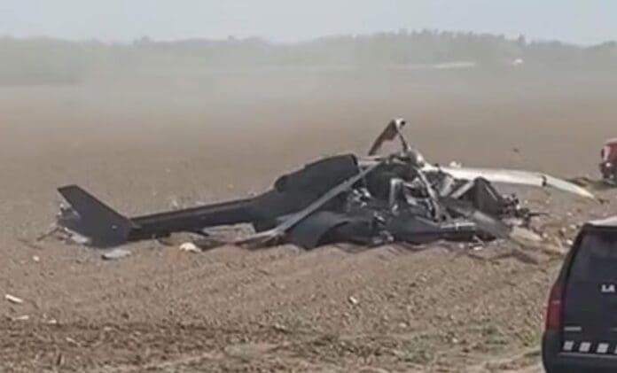 Cae helicóptero de la Guardia Nacional cerca de la frontera entre México y Estados Unidos