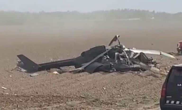 Cae helicóptero de la Guardia Nacional cerca de la frontera entre México y Estados Unidos