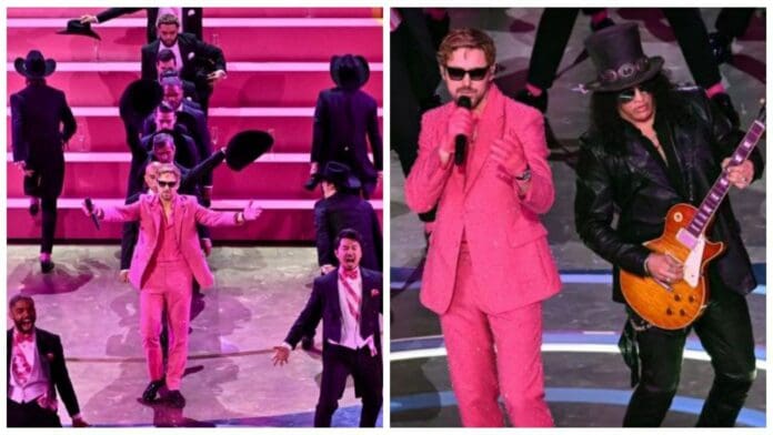Ryan Gosling se roba el show en la noche de los Oscar al interpretar 'I'm just Ken' de Barbie