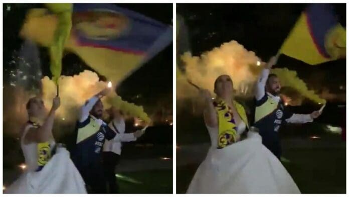 Hacen boda con temática del América y termina haciéndose viral en redes sociales