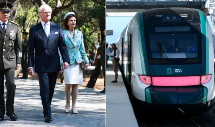 Reyes de Suecia cancelan viaje en el Tren Maya