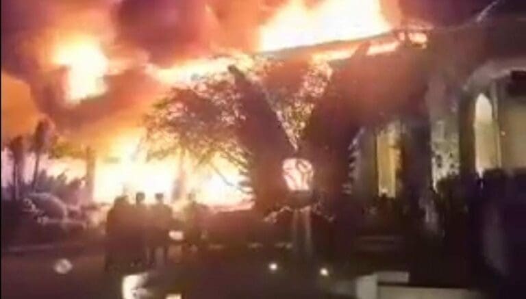 Un incendio se registró en la Hacienda Los Arcángeles en San Miguel de Allende mientras se realizaba una boda con cerca de dos mil personas.