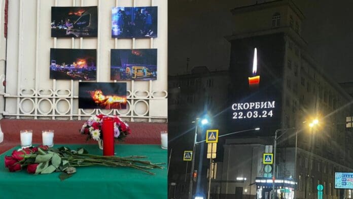 Revelan a presuntos responsables de masacre en Moscú; en redes dan condolencias a familias de los fallecidos