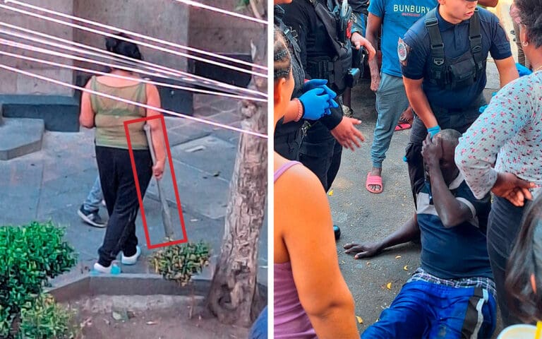 Video: Migrantes en la colonia Juárez de la CDMX, fueron agredidos con piedras y tubos