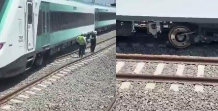 Pese a que este día se descarriló el Tren Maya a la altura de la estación de Tixkokob en Yucatán, el comunicado oficial no usa esa palabra.