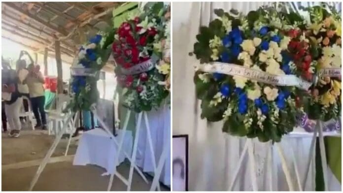 Corona de flores se mueve sola por “fenómeno paranormal” durante un velorio en República Dominicana