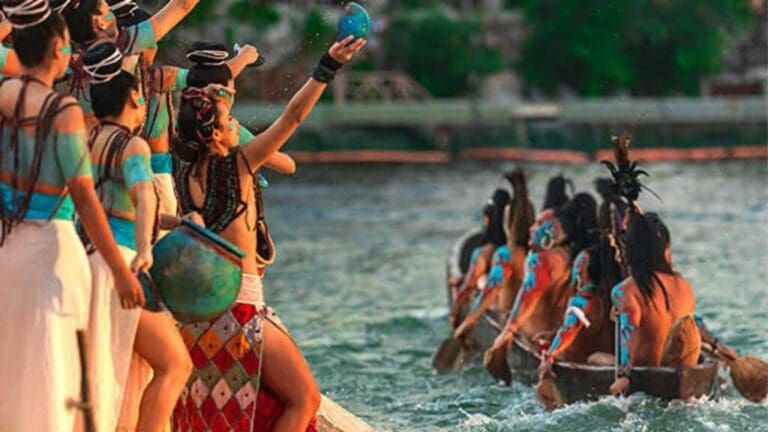 Xcaret vuelve a usar elementos de la cultura maya en su publicidad y recupera el nombre “Travesía Sagrada Maya”