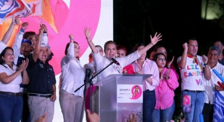 Lili Campos ha hecho énfasis en que lo que está en juego es que continúe la renovación de Playa del Carmen o que regrese la corrupción.