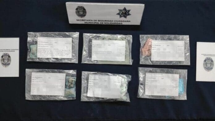 Sujeto es detenido con más de 15 envoltorios de droga en la Quinta Avenida de Playa del Carmen
