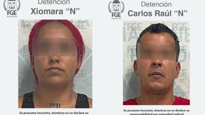 Capturan FGE y Guardia Nacional a dos personas relacionadas con un triple homicidio en Playa del Carmen