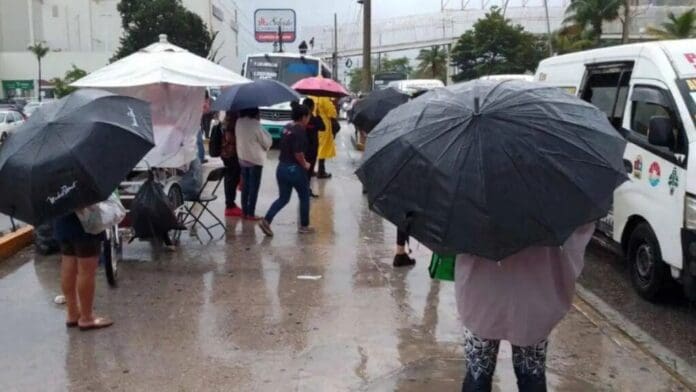 Se esperan lluvias y actividad eléctrica en Quintana Roo tanto jueves como viernes
