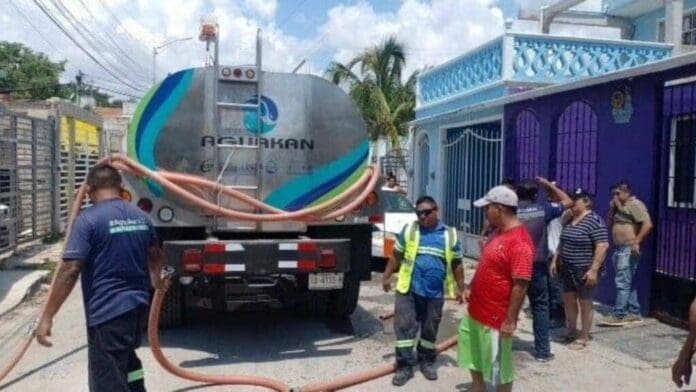 Aguakan implementa acciones inmediatas para mejorar carga de pipas en Cancún