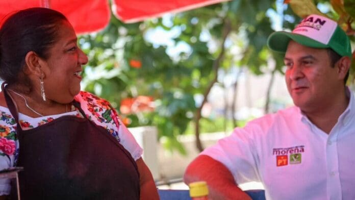 Juan Carrillo propone cuidar a los comerciantes y emprendedores haciendo de la extorsión un delito grave