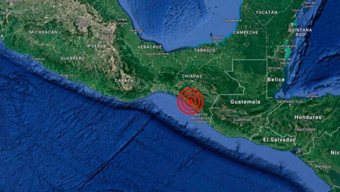 Sismo de magnitud 5.2 sacude a Chiapas durante la madrugada