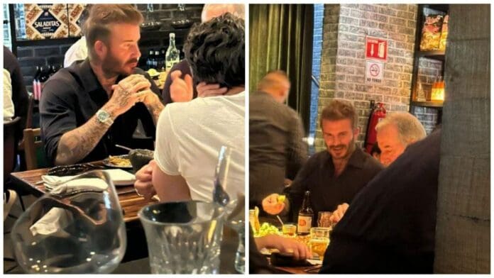 David Beckham fue captado en restaurante de Monterrey tomando cerveza mexicana