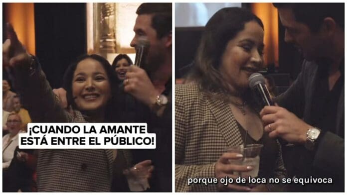 Mujer consigue a examante de su marido en una conferencia