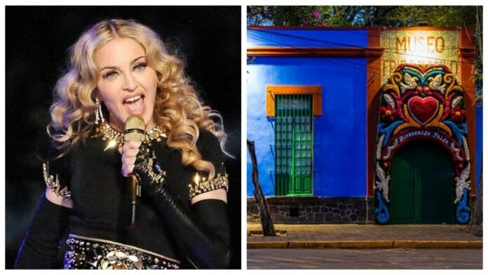 Madonna ya está en México y el primer lugar que visitó fue la Casa Azul de Frida Khalo