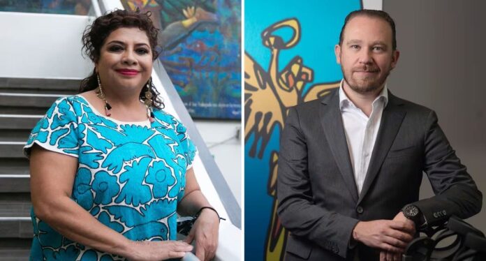 Captan momento incómodo entre Clara Brugada y Santiago Taboada al terminar el segundo debate CDMX