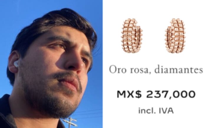 ¡Lo logró! Joven mexicano vence a Cartier y recibe aretes de diamantes valuados en casi medio millón de pesos