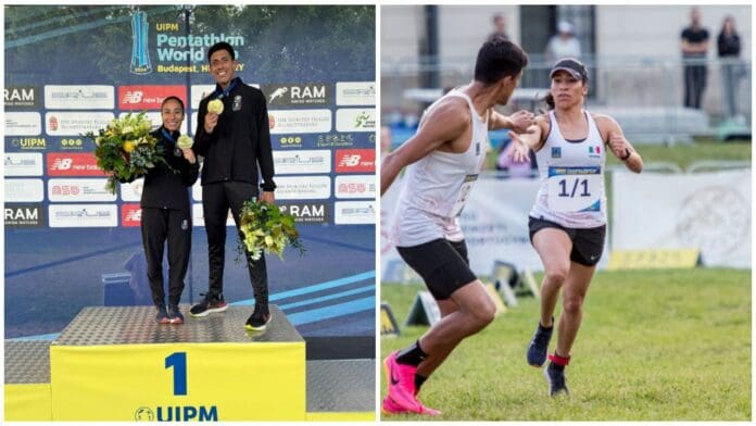 Mayan Oliver y Manuel Padilla ganan medalla de oro en Copa del Mundo de pentatlón moderno